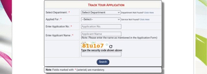 track your application