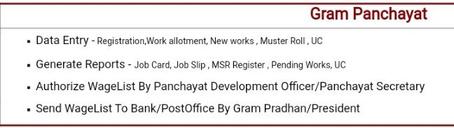gram panchayat: generate reports- job card, job slip, msr register,pending works, uc