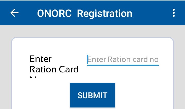 Enter ration card no, click the submit