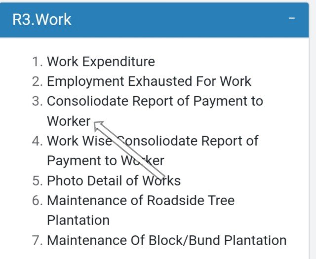 R3. Work : consoliodate report of payment to worker