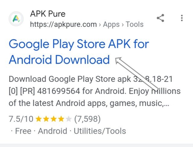 google play store apk for android download