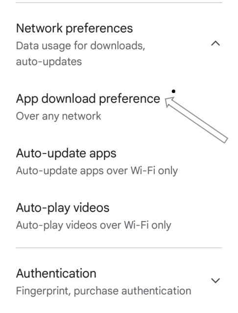 app download preference