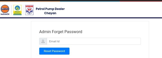 admin forget password