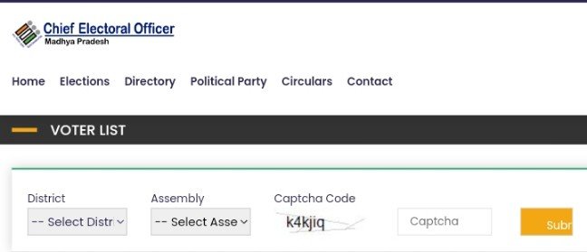 voter list district-assembly-captcha code