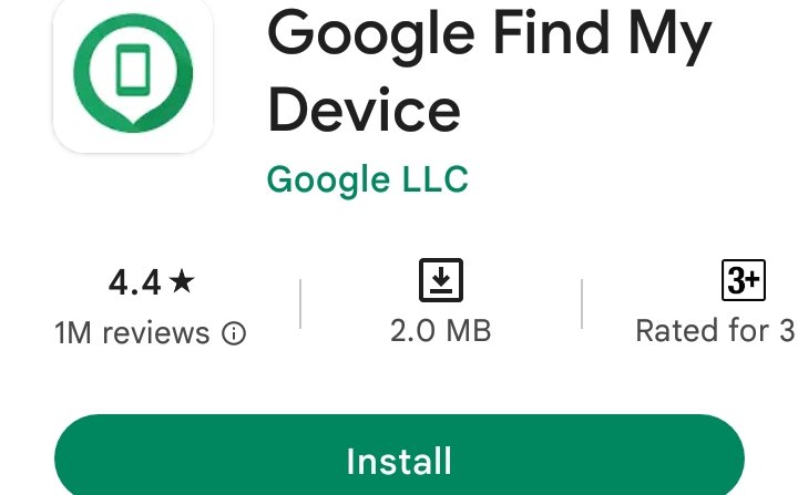 Google find my device