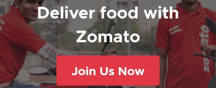 deliver food with zomato join us now