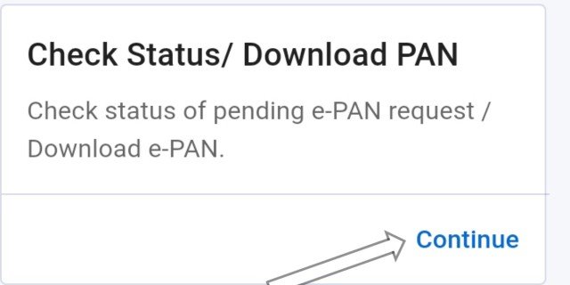 check status/download pan
