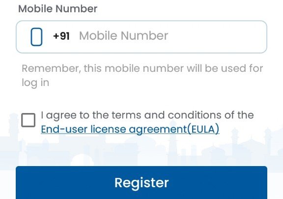 umang app per mobile no se register