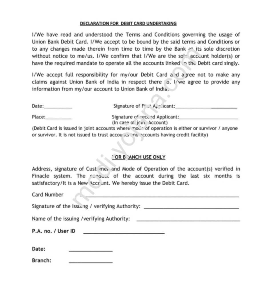 union bank application form for debit card-2
