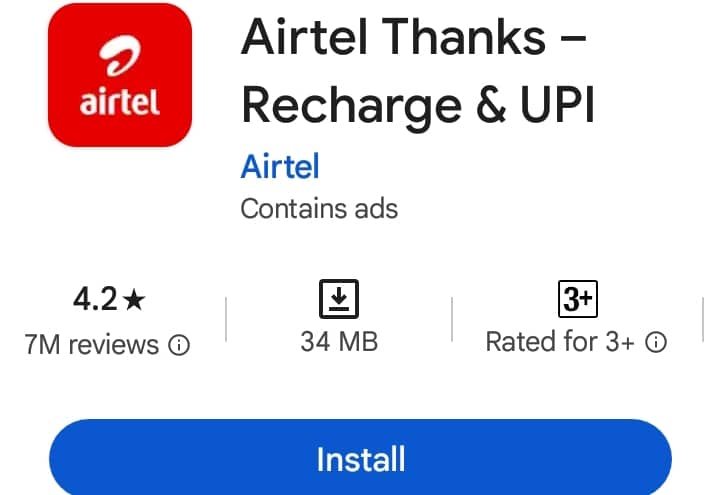 airtel thanks - recharge & UPI