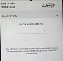 phonePe reset upi pin 