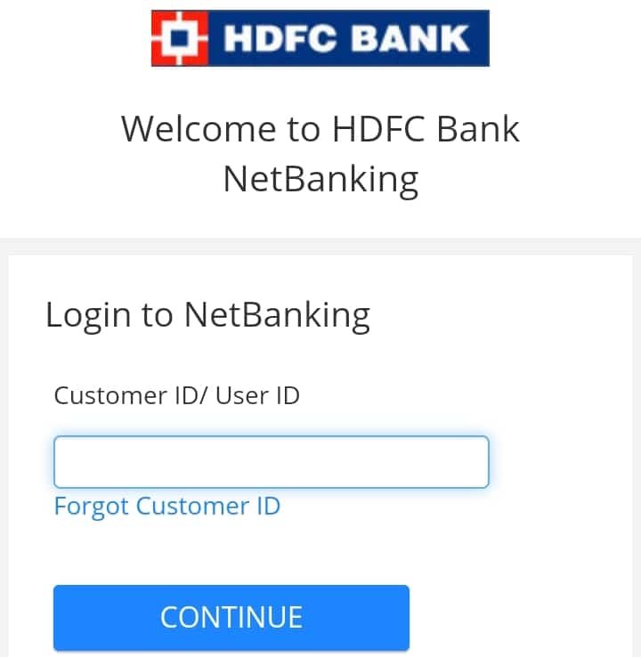 welcome to hdfc bank netbanking